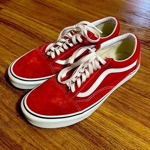 Red Vans    Size 10   Lightly used
